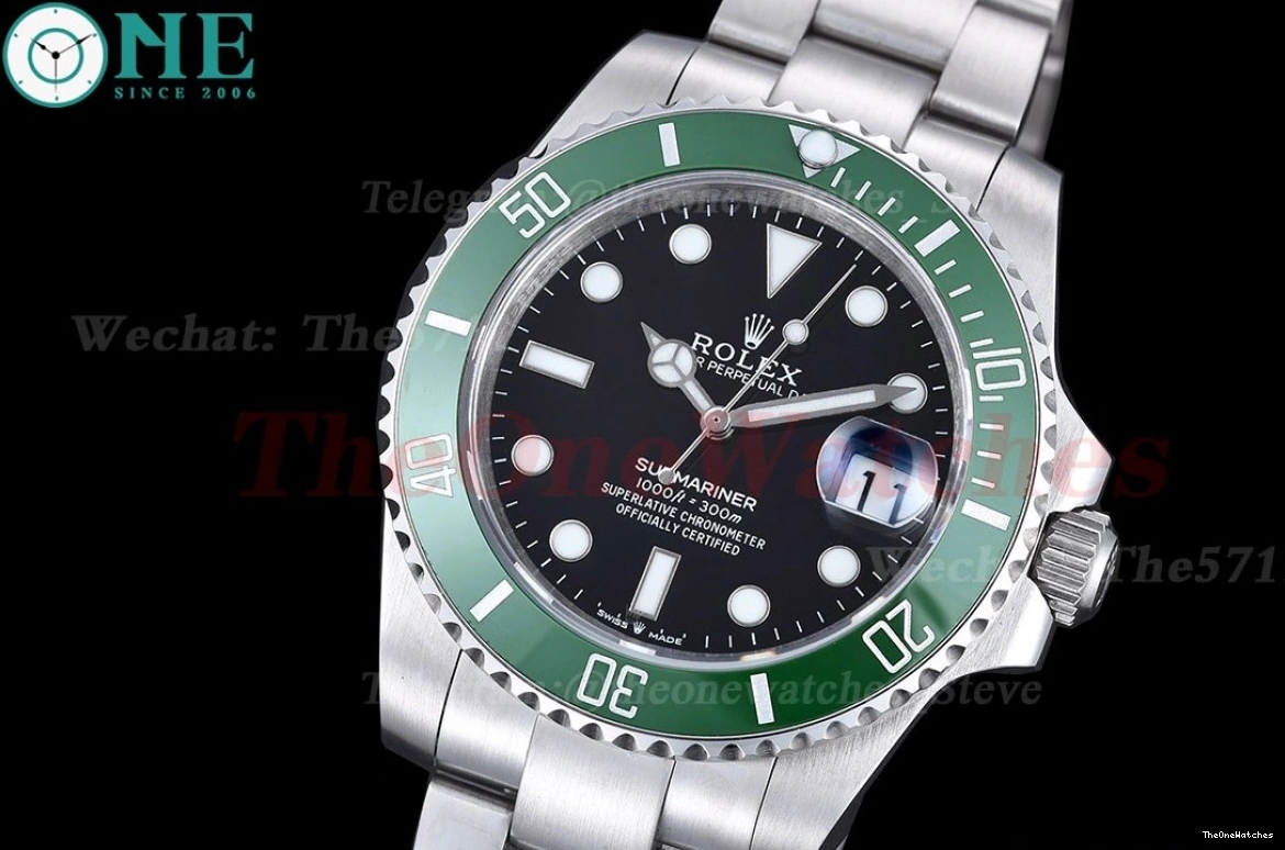 Black 41mm GDF Submariner SS MY8215 SS 126610LV 1224